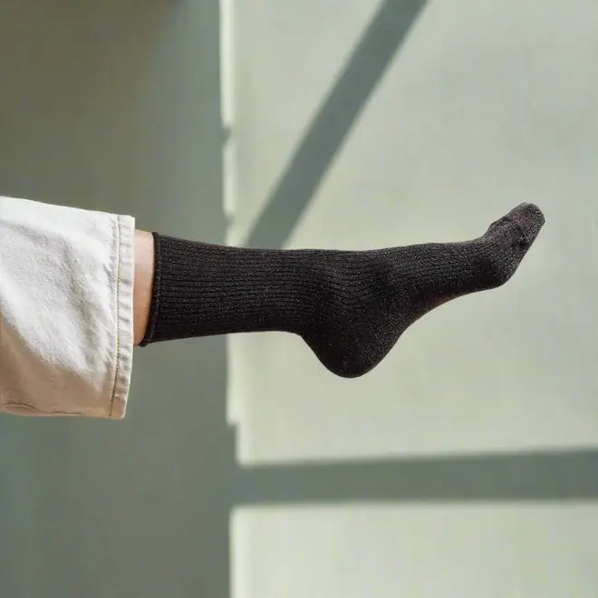 Klue dust Star sokken van zijde en wol Choco Bruin