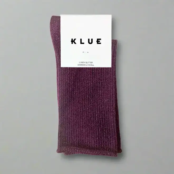 Klue dust Star sokken van zijde en wol Purple