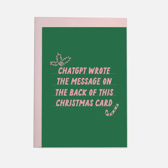 Wenskaart Christmas chat gpt