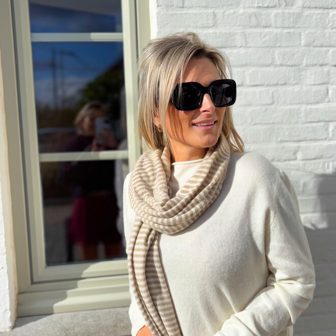 Cashmere Scarf Ecru - Beige