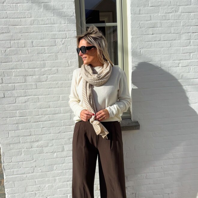 Cashmere Scarf Ecru - Beige
