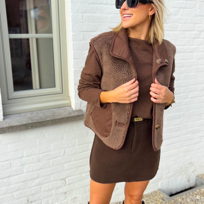 Hidden Grace skirt Brown