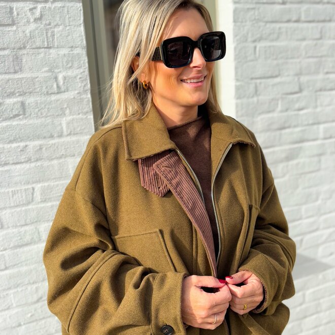 Soft Breeze Bomber Jacket Khaki