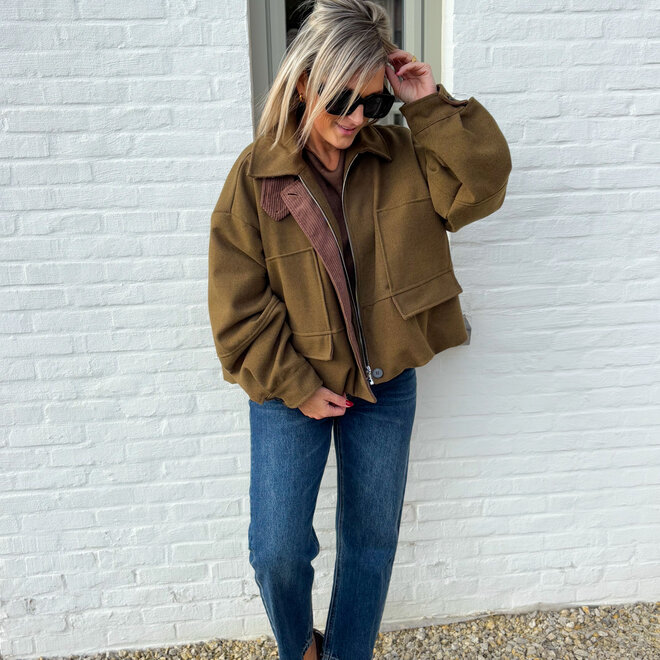Soft Breeze Bomber Jacket Brown