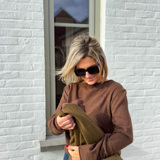 Cashmere Line Pull Brown