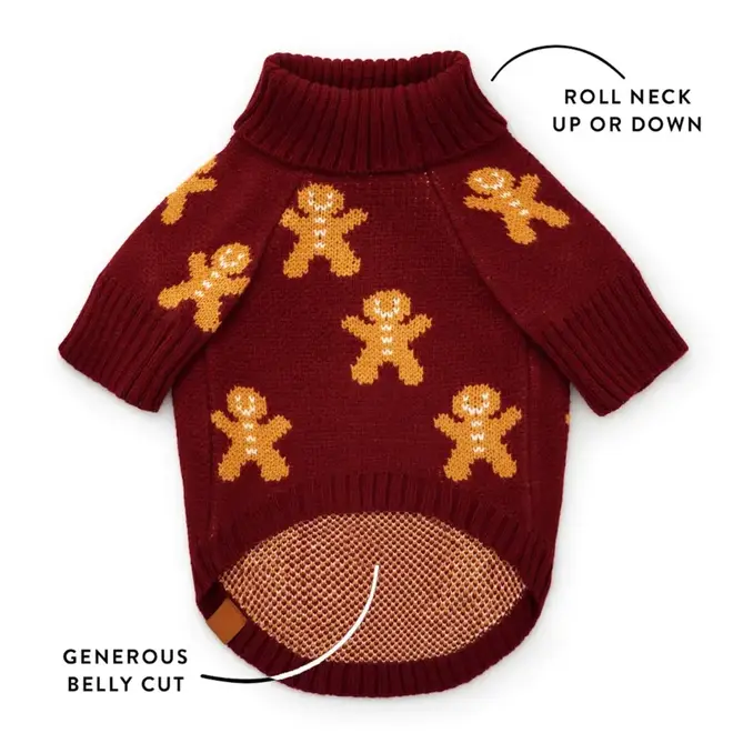 Gingerbread Dog Sweater
