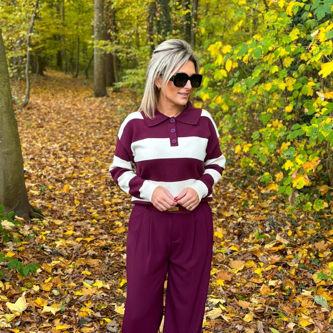 Flowline pull burgundy