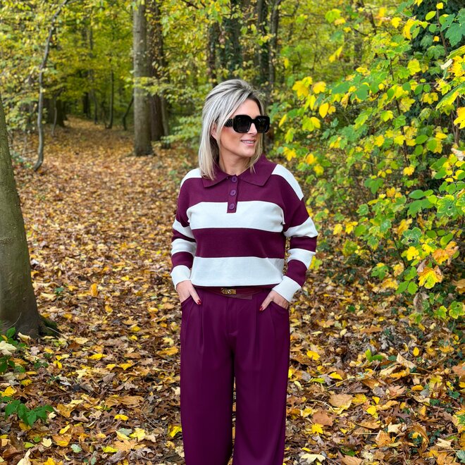 Flowline pull burgundy