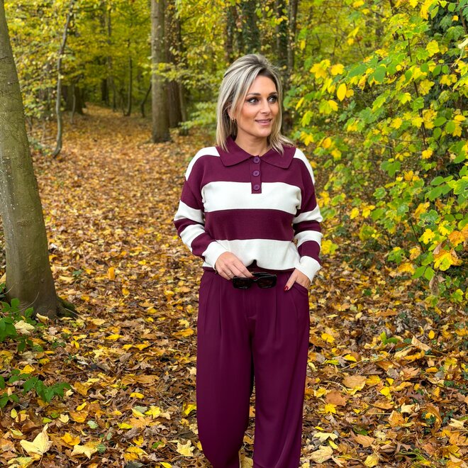 Flowline pull burgundy