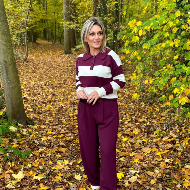 Flowline pull burgundy