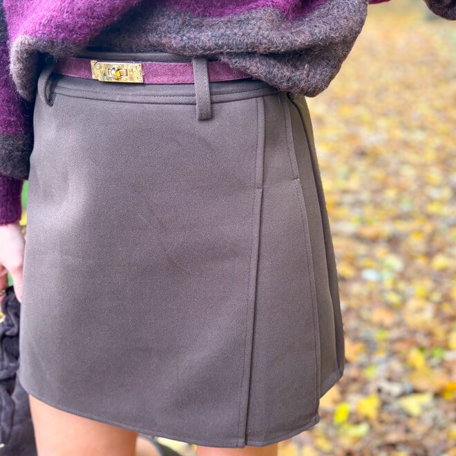 Luna Layers Skirt Brown
