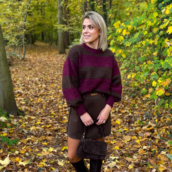 Luna Layers Skirt Brown