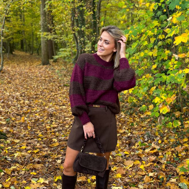 Luna Layers Skirt Brown