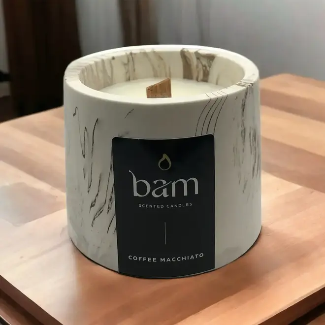 Scented candle coffee macchiato