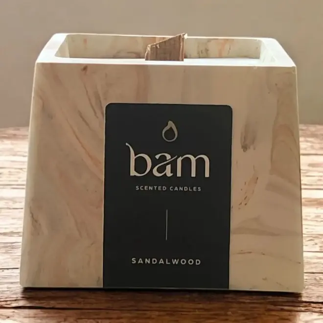 Scented candle Sandalwood - SQUARE collection