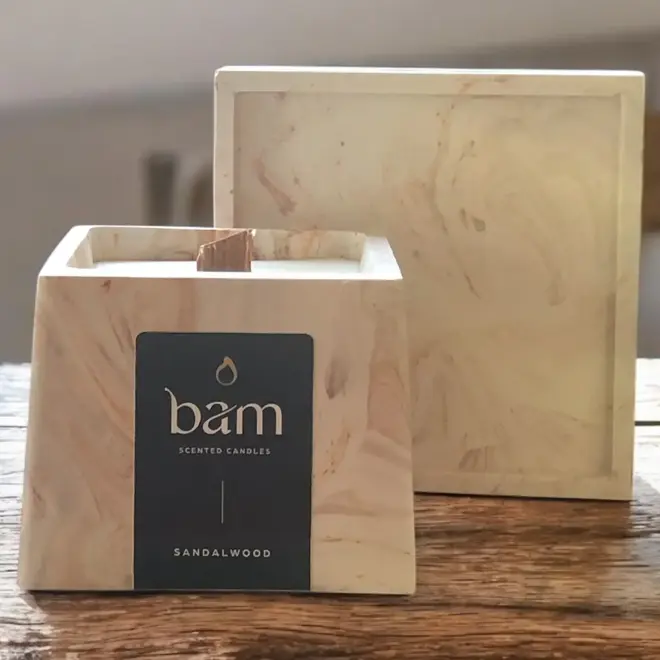 Scented candle Sandalwood - SQUARE collection