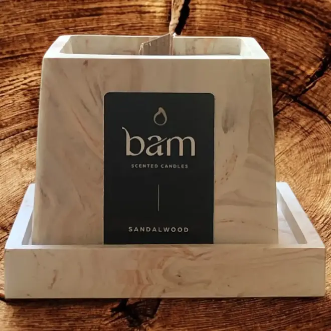 Scented candle Sandalwood - SQUARE collection