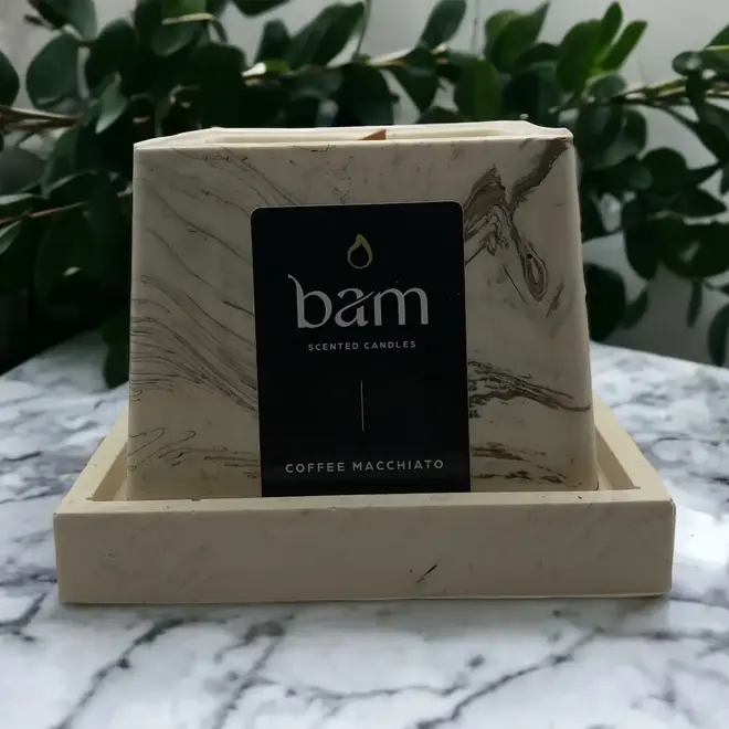 Scented candle Coffee Macchiato - SQUARE collection