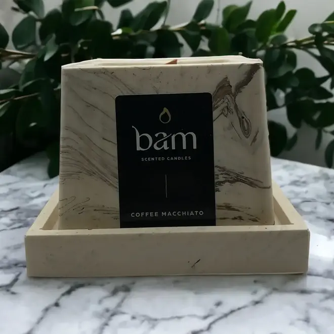 Scented candle Coffee Macchiato - SQUARE collection