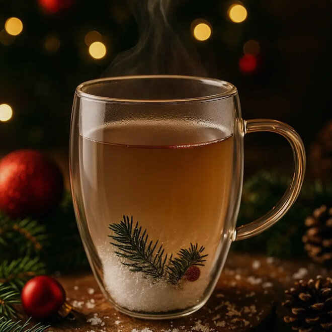 X-mas mok sneeuw thermo 330ML