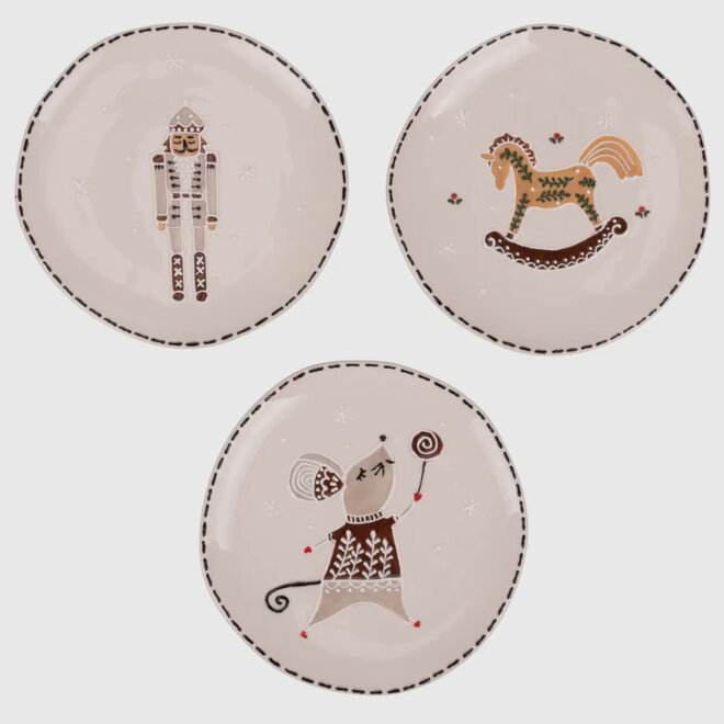 X-mas bord met relief 21 cm