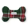 Flanelle holiday squeaky dog toy green