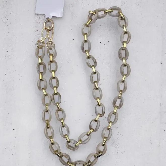 Smartphone Chain Beige Marble