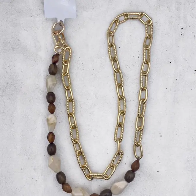 Smartphoneketting Kralen en Goud