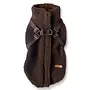Teddy Dogjacket with Zipper Brown