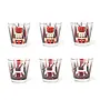 Set of 6 Glasses Nutcracker/Rocking Horse