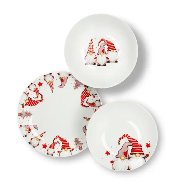 18-delige Bordenset Kerstkabouter