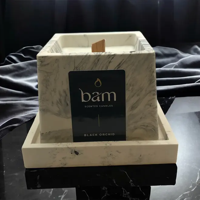 Scented Candle Black Orchid - SQUARE collection