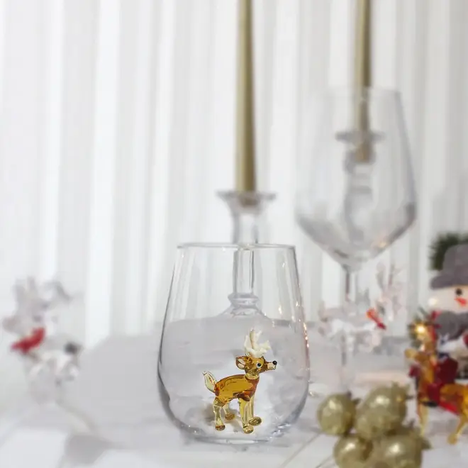 Glass light-brown deer