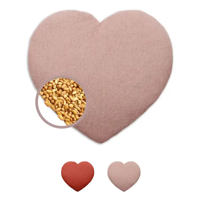 Bio Grain Pillow Heart Pink