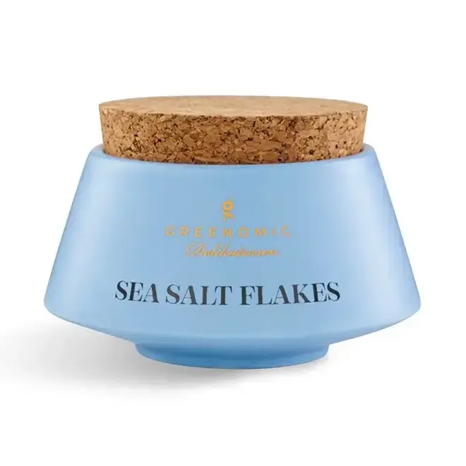 Handcrafted Clay Pot with Sea Salt Flakes