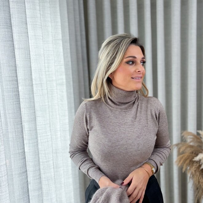 Be the turtleneck basic Taupe