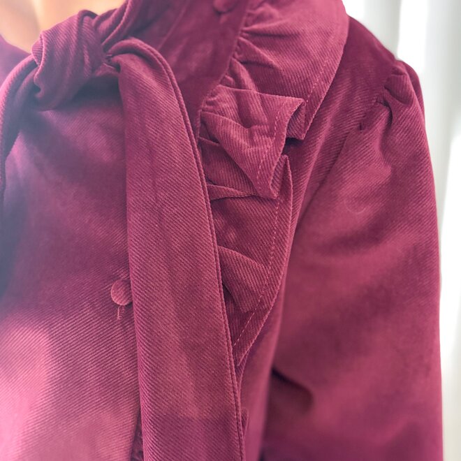 Velvet Muse Hemdje Aubergine