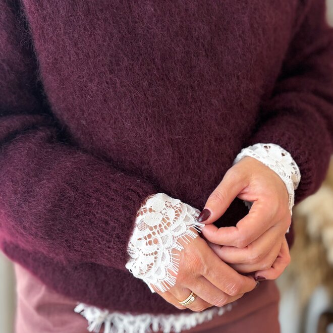 Soft snuggle rolneck burgundy
