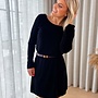 Velvet Reveal Dress Black