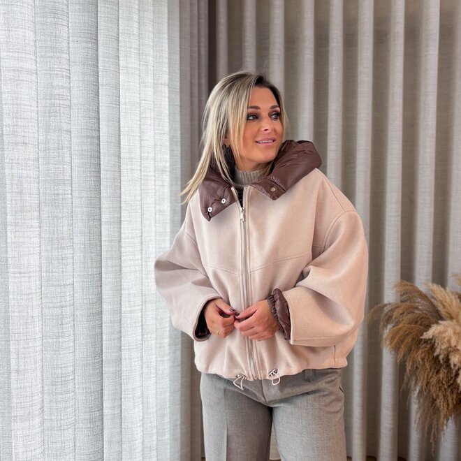 Urban Puff Jacket Beige/Brown