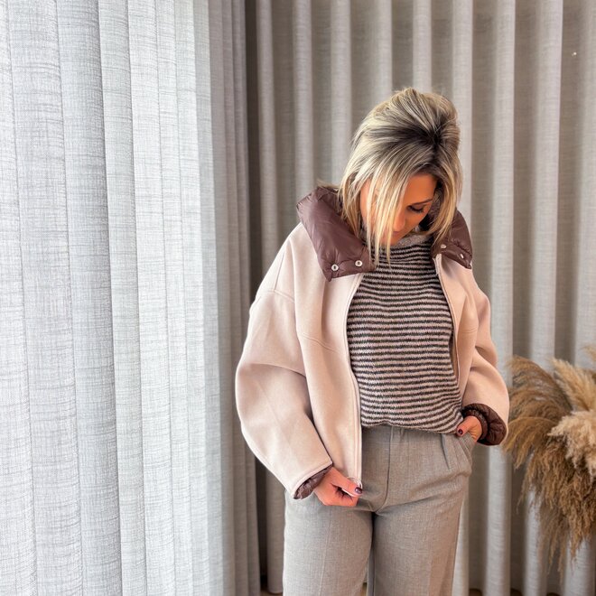 Urban Puff Jacket Beige/Brown