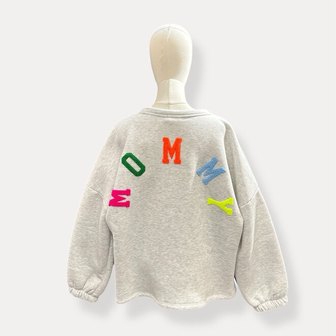 Mommy Sweater Grey - multi