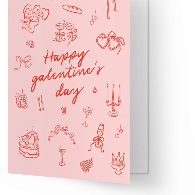 Wenskaart Happy Galentine's day
