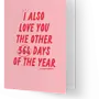 Wenskaart 364 days of love