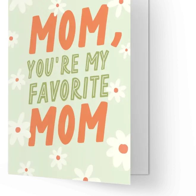 Wenskaart Favorite mom