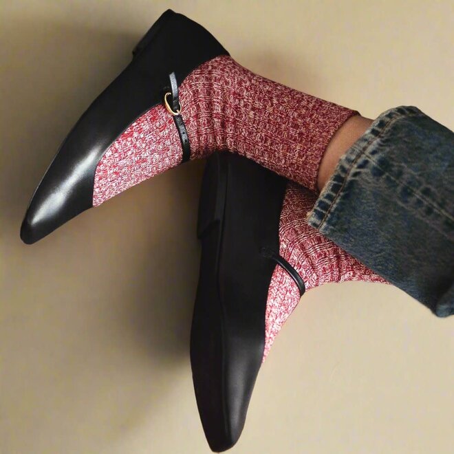 Klue katoenen sokken met patroon rood