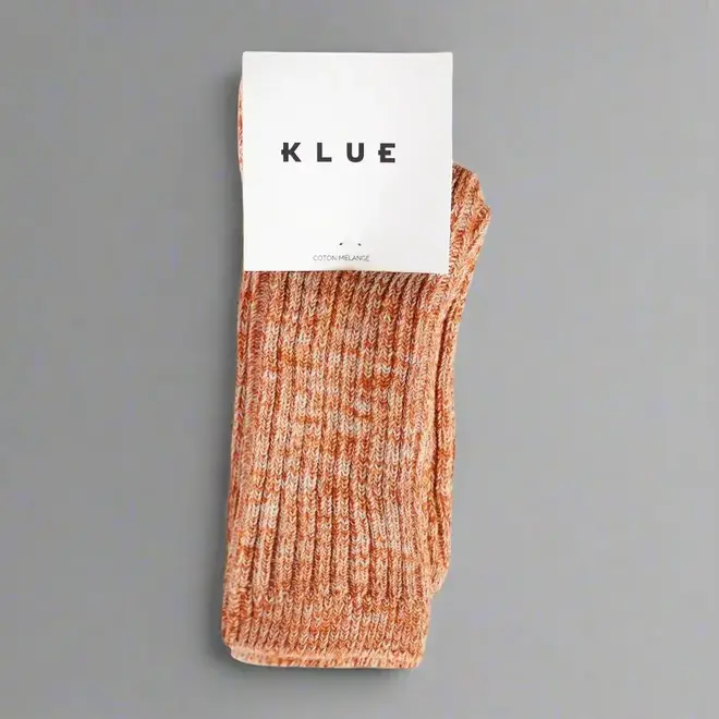 Klue katoenen sokken met patroon oranje