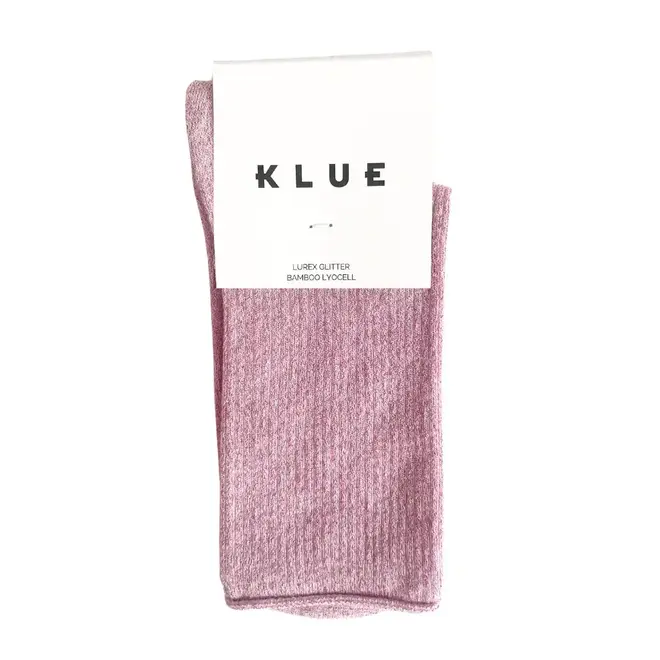 Klue glitter lurex sokken roze