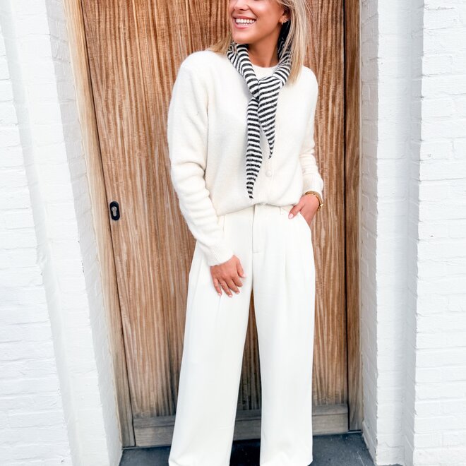 Streamline trouser ecru