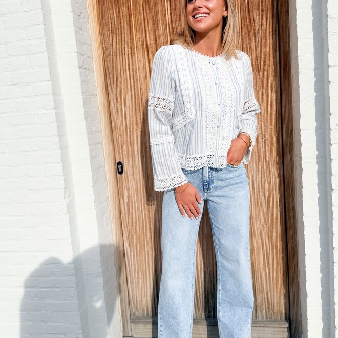 Soft Blue Garden hemdje